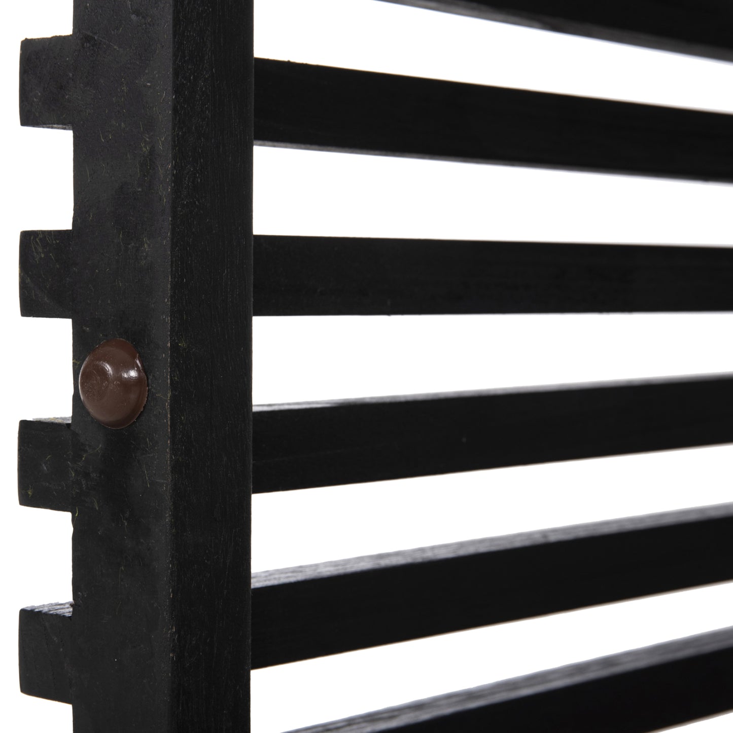 INDOOR SQUARE TABLE BASE FRANTZ MINDI WOOD IN BLACK 45x45x73