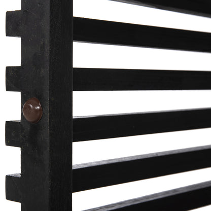 INDOOR SQUARE TABLE BASE FRANTZ MINDI WOOD IN BLACK 45x45x73