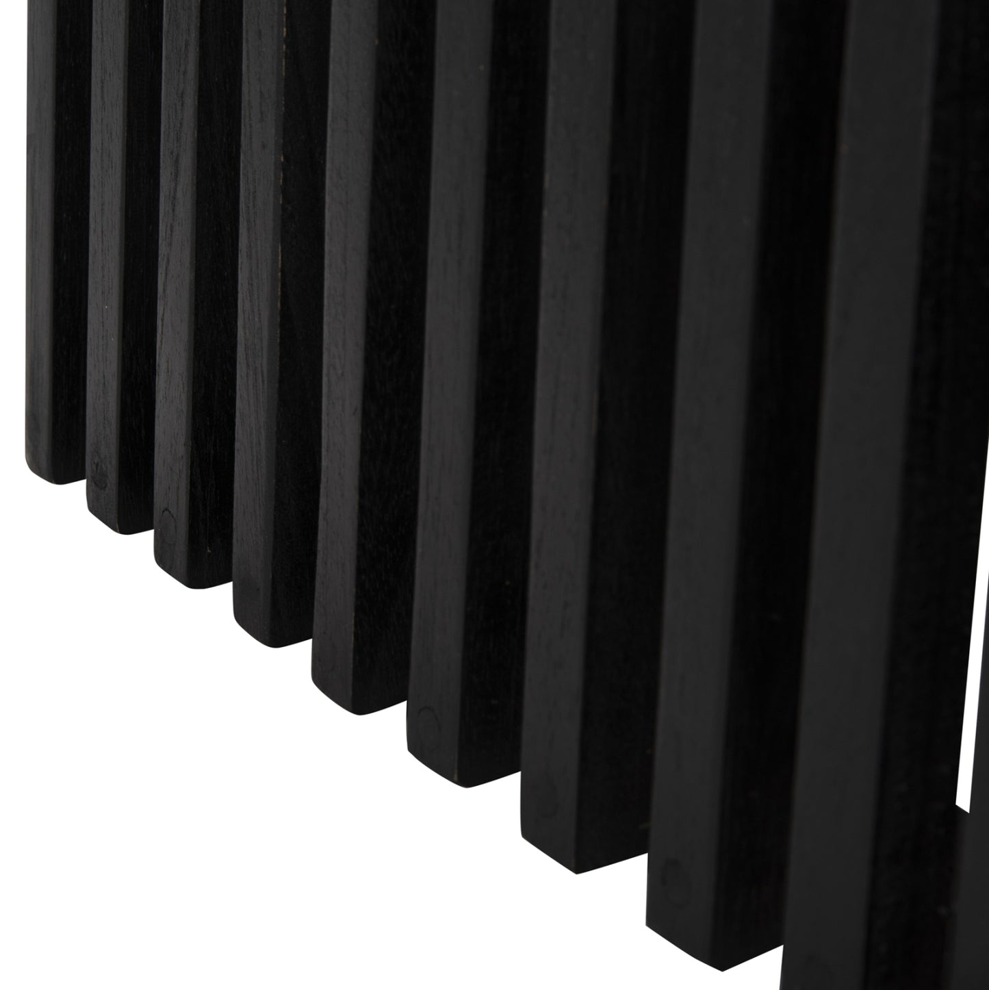 INDOOR SQUARE TABLE BASE FRANTZ MINDI WOOD IN BLACK 45x45x73