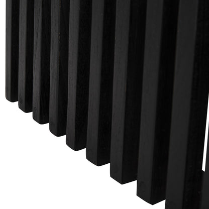 INDOOR SQUARE TABLE BASE FRANTZ MINDI WOOD IN BLACK 45x45x73