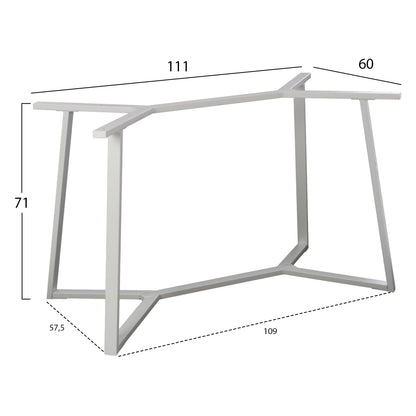 ΒΑΣΗ ΤΡΑΠΕΖΙΟΥ ΛΕΥΚΗ ΜΕΤΑΛΛΙΚΗ 111x60x71
