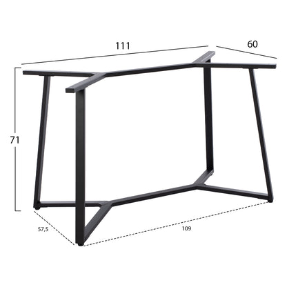 ΒΑΣΗ ΤΡΑΠΕΖΙΟΥ ΜΑΥΡΗ ΜΕΤΑΛΛΙΚΗ 111x60x71