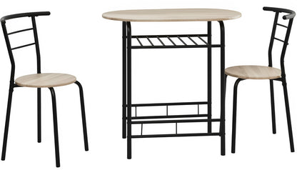 Dining Set Travis Natural Dark