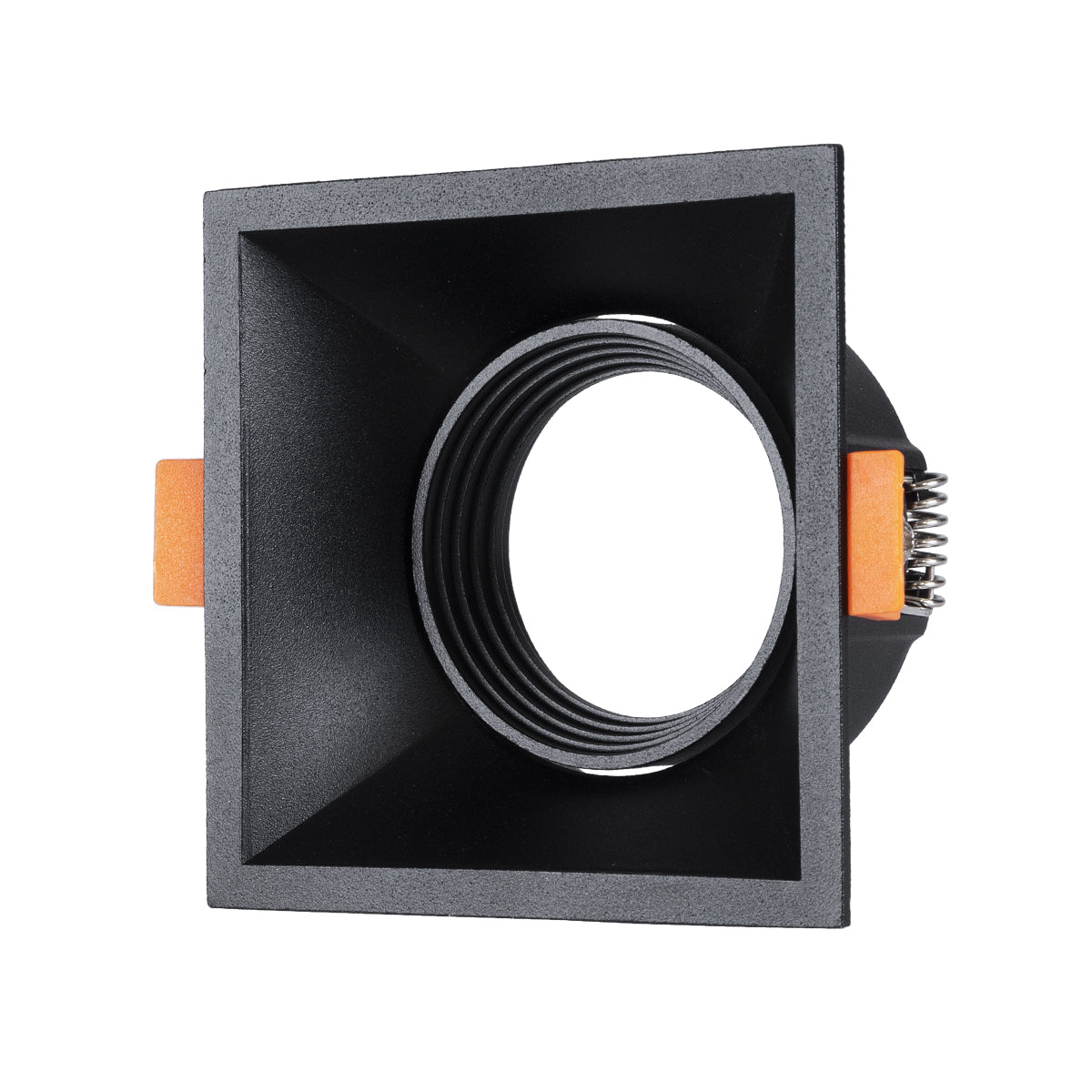 ALPHA 77833 Χωνευτό Κινούμενο Τετράγωνο Σποτ Οροφής για Λάμπα MR16/GU10 - IP20 - Χυτό Αλουμίνιο - Μ9 x Π9 x Υ4.5cm - Μαύρο