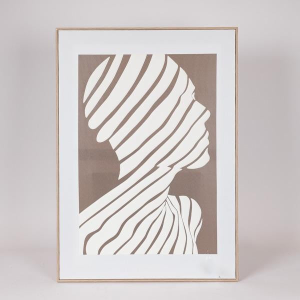 ΠΙΝΑΚΑΣ ΚΑΜΒΑΣ ΠΡΟΣΩΠΟ ΚΑΦΕ - ΜΠΕΖ 50x3x70