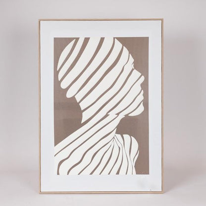 ΠΙΝΑΚΑΣ ΚΑΜΒΑΣ ΠΡΟΣΩΠΟ ΚΑΦΕ - ΜΠΕΖ 50x3x70