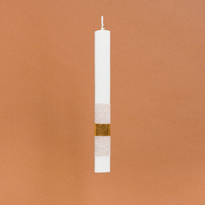 Λαμπάδα Στολισμένη Χρυσό Δαχτυλίδι σε Συσκευασία Δώρου