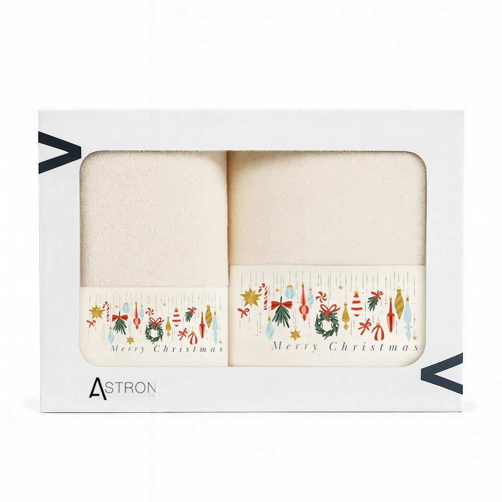 Χριστουγεννιάτικες Πετσέτες (Σετ 2 Τεμ.) Merry Christmas