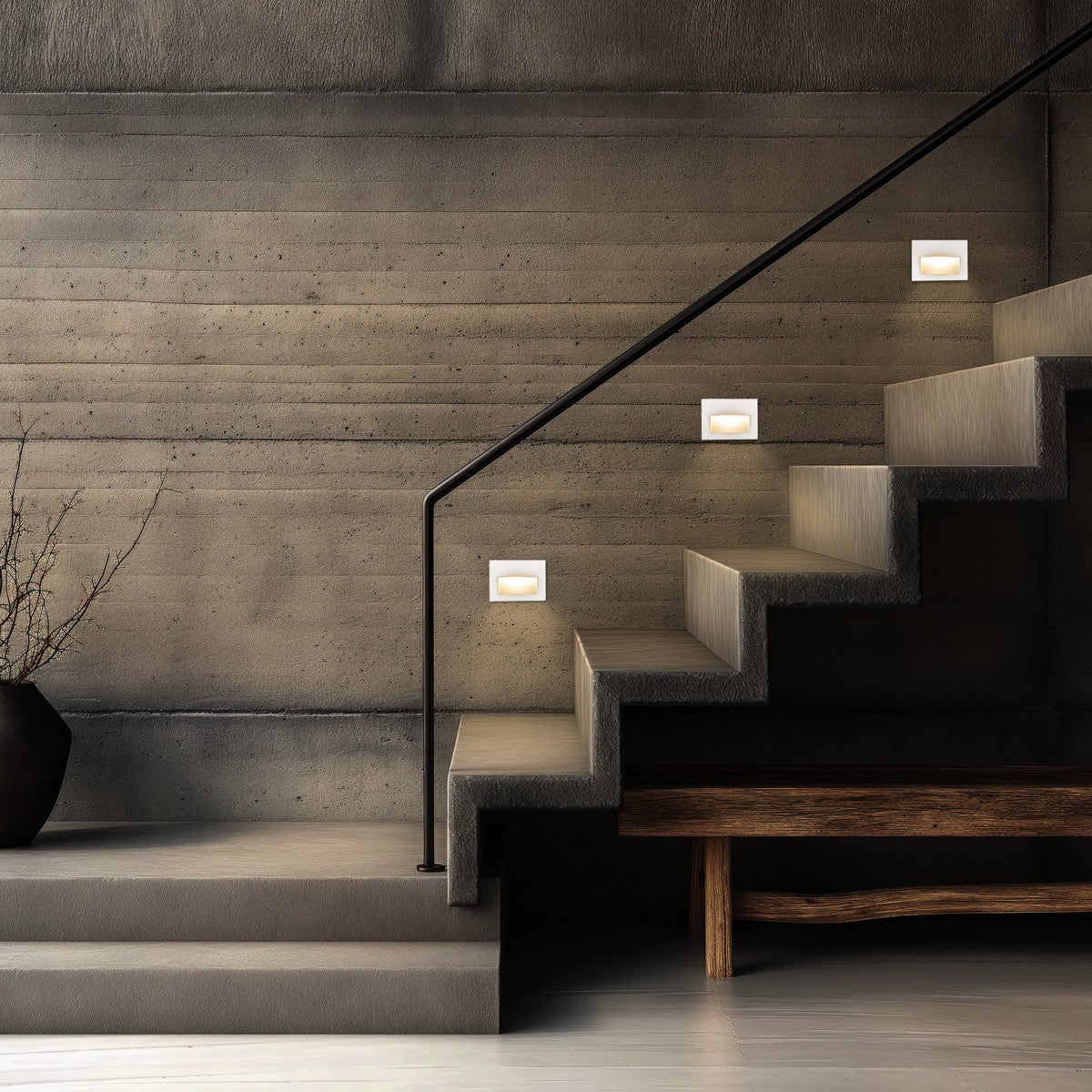 STEPART KLV-101-0085 Χωνευτό Φωτιστικό Σκαλοπατιού / Διαδρόμου LED 6W 750lm 45° AC 220-240V Αδιάβροχο IP65 Θερμό Λευκό 2700K - Lumileds SMD Chip & TÜV SÜD Driver - Λευκό Ματ - Μ11.5 x Π5.3 x Υ8.3 / Q10.63 x 7.61