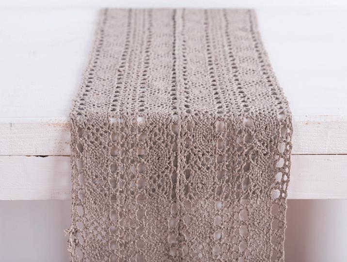 Ράννερ Δαντέλα 23εκ Μπεζ