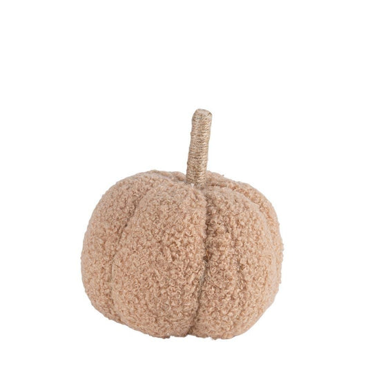 Κολοκύθα Υφασμάτινη Μπουκλέ Μπεζ 11x11x13