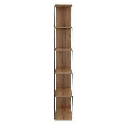 MINI TARS LIBRARY NATURAL OAK BLACK METAL BARS 65x22-24x146