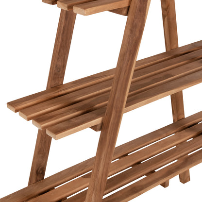ΒΙΒΛΙΟΘΗΚΗ STAM TEAK ΞΥΛΟ ΣΕ ΦΥΣΙΚΟ ΧΡΩΜΑ 120x33x180