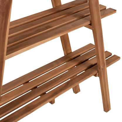 ΒΙΒΛΙΟΘΗΚΗ STAM TEAK ΞΥΛΟ ΣΕ ΦΥΣΙΚΟ ΧΡΩΜΑ 120x33x180