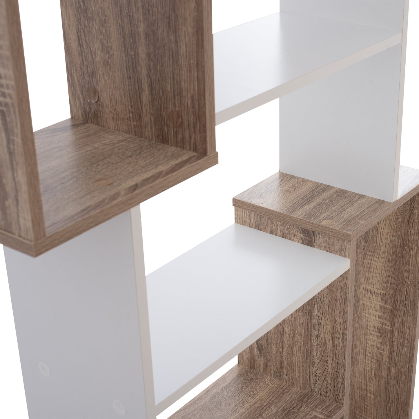 BOOKCASE SHAY WHITE 85x22x140