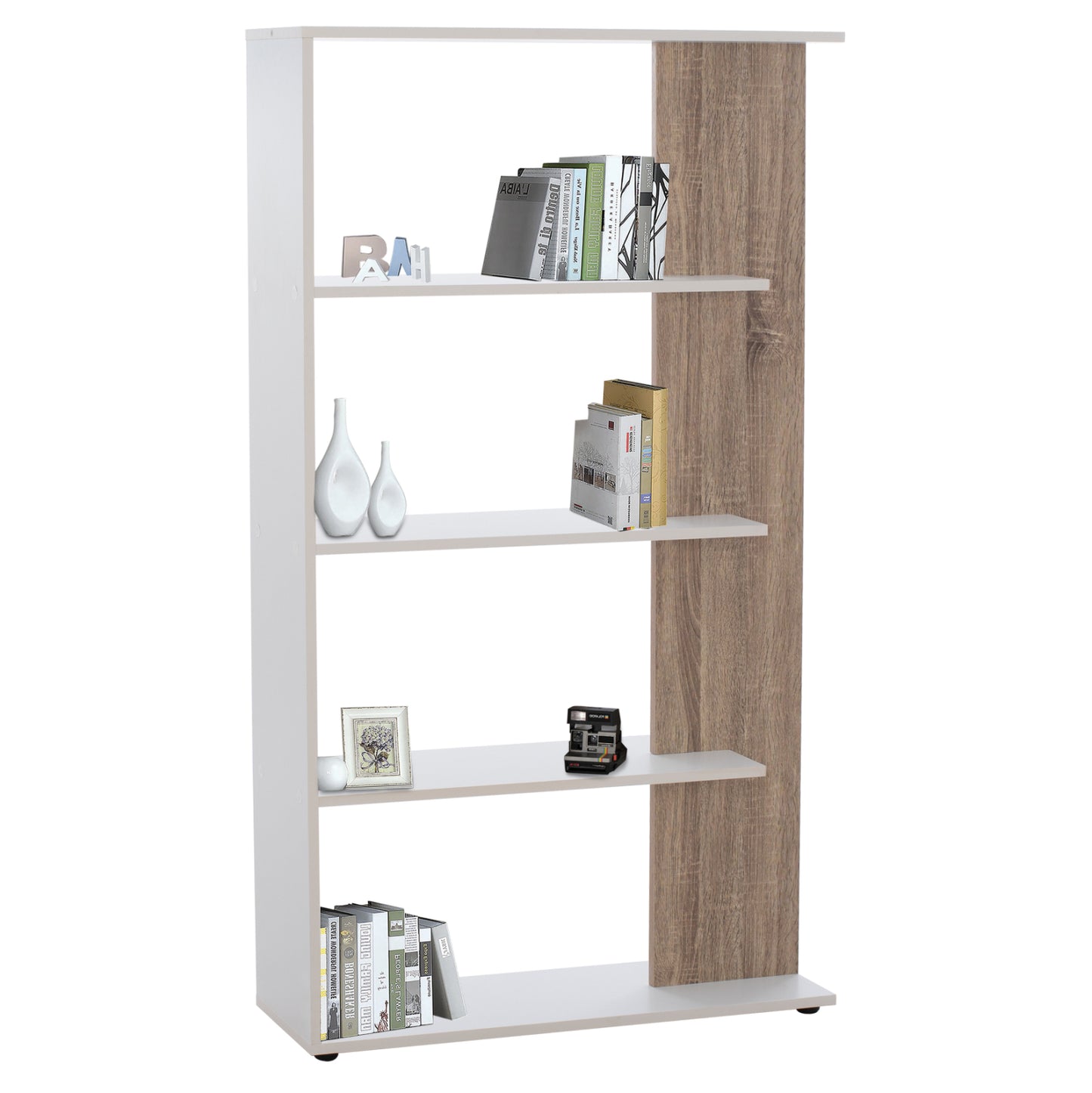 HARVEY BOOKCASE WHITE 80x23x141