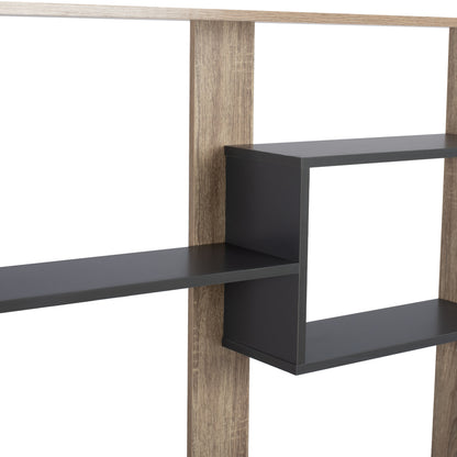 MARCELINE GREY BOOKCASE 100x21x124.5