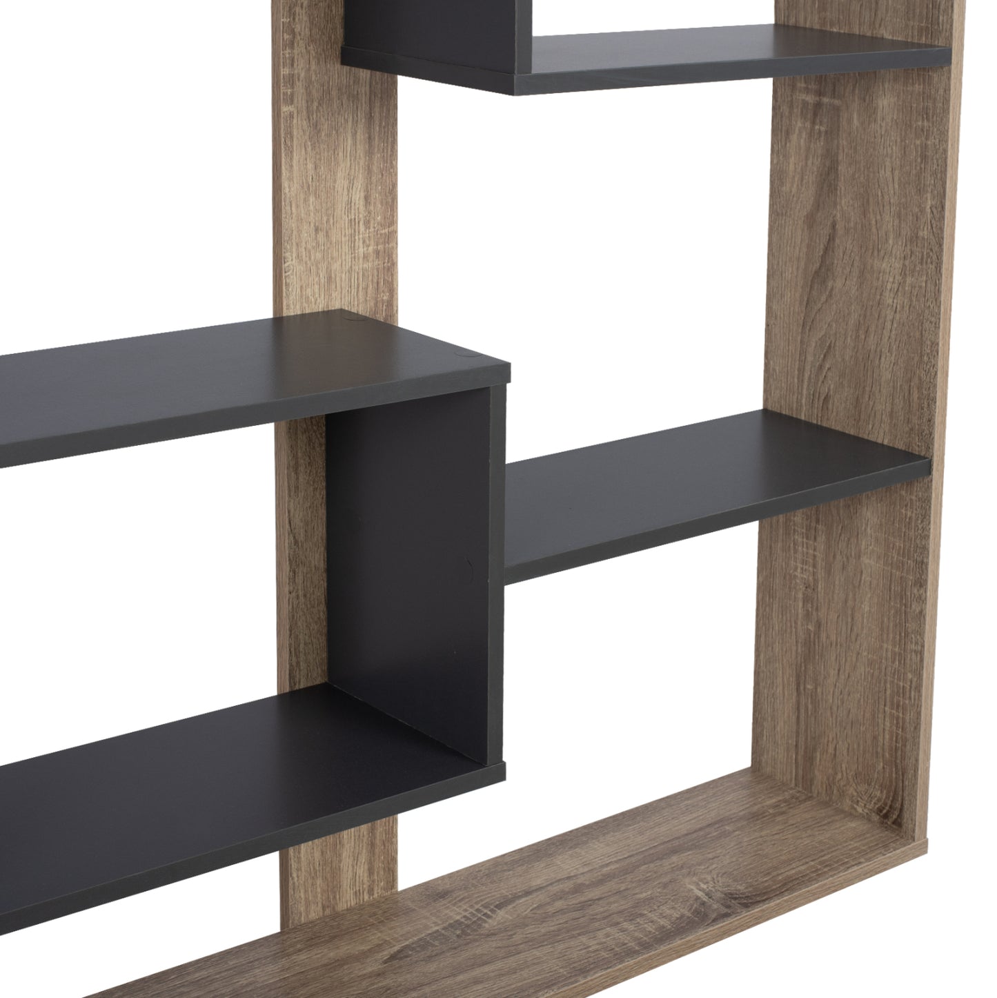 MARCELINE GREY BOOKCASE 100x21x124.5