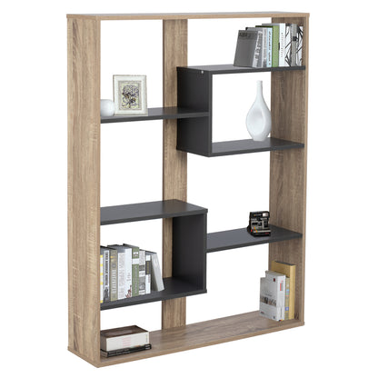 MARCELINE GREY BOOKCASE 100x21x124.5