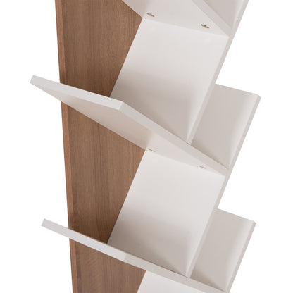ΒΙΒΛΙΟΘΗΚΗ LIANA ΜΕΛΑΜΙΝΗ SONAMA/ΛΕΥΚΟ 46x22x128,5