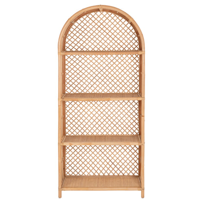 ΒΙΒΛΙΟΘΗΚΗ SIMOK ΑΠΟ ΦΥΣΙΚΟ RATTAN ΣΕ ΦΥΣΙΚΟ ΧΡΩΜΑ 80x40x182