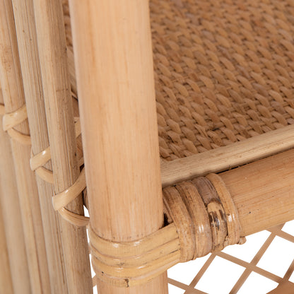 ΒΙΒΛΙΟΘΗΚΗ SIMOK ΑΠΟ ΦΥΣΙΚΟ RATTAN ΣΕ ΦΥΣΙΚΟ ΧΡΩΜΑ 80x40x182