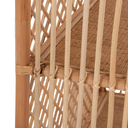 ΒΙΒΛΙΟΘΗΚΗ SIMOK ΑΠΟ ΦΥΣΙΚΟ RATTAN ΣΕ ΦΥΣΙΚΟ ΧΡΩΜΑ 80x40x182