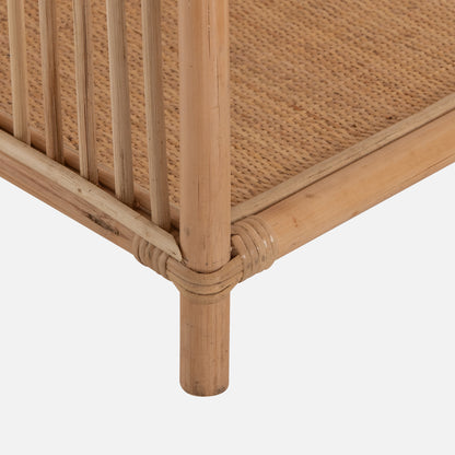 ΒΙΒΛΙΟΘΗΚΗ SIMOK ΑΠΟ ΦΥΣΙΚΟ RATTAN ΣΕ ΦΥΣΙΚΟ ΧΡΩΜΑ 80x40x182