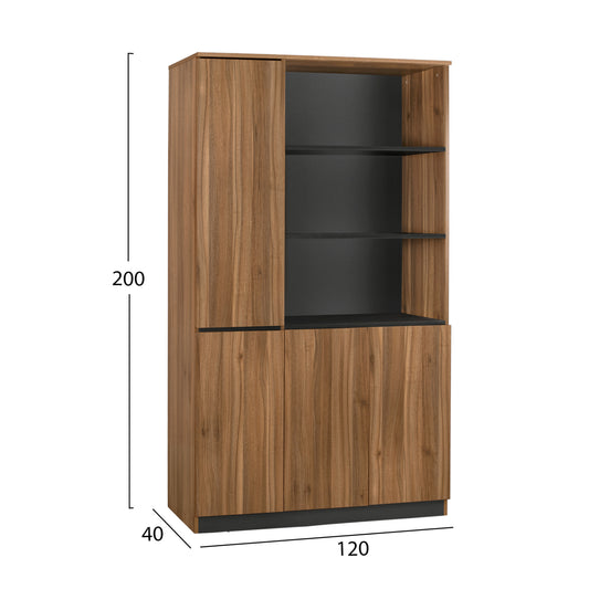 PROFESSIONAL OFFICE BOOKCASE SUPREME 120x40x200