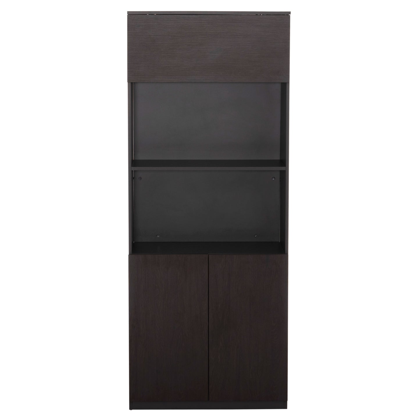 OFFICE BOOKCASE PROFESSIONAL ROSEWOOD MELAMINE GREY WENGE 80x40x200