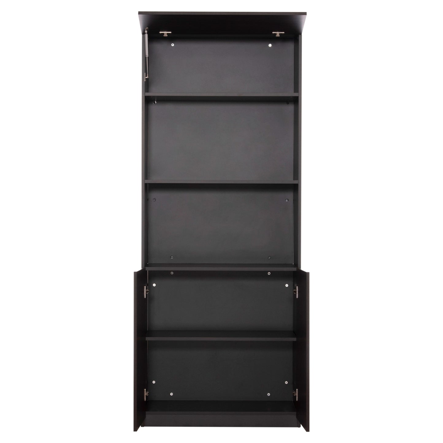 OFFICE BOOKCASE PROFESSIONAL ROSEWOOD MELAMINE GREY WENGE 80x40x200