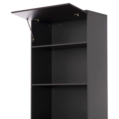 OFFICE BOOKCASE PROFESSIONAL ROSEWOOD MELAMINE GREY WENGE 80x40x200