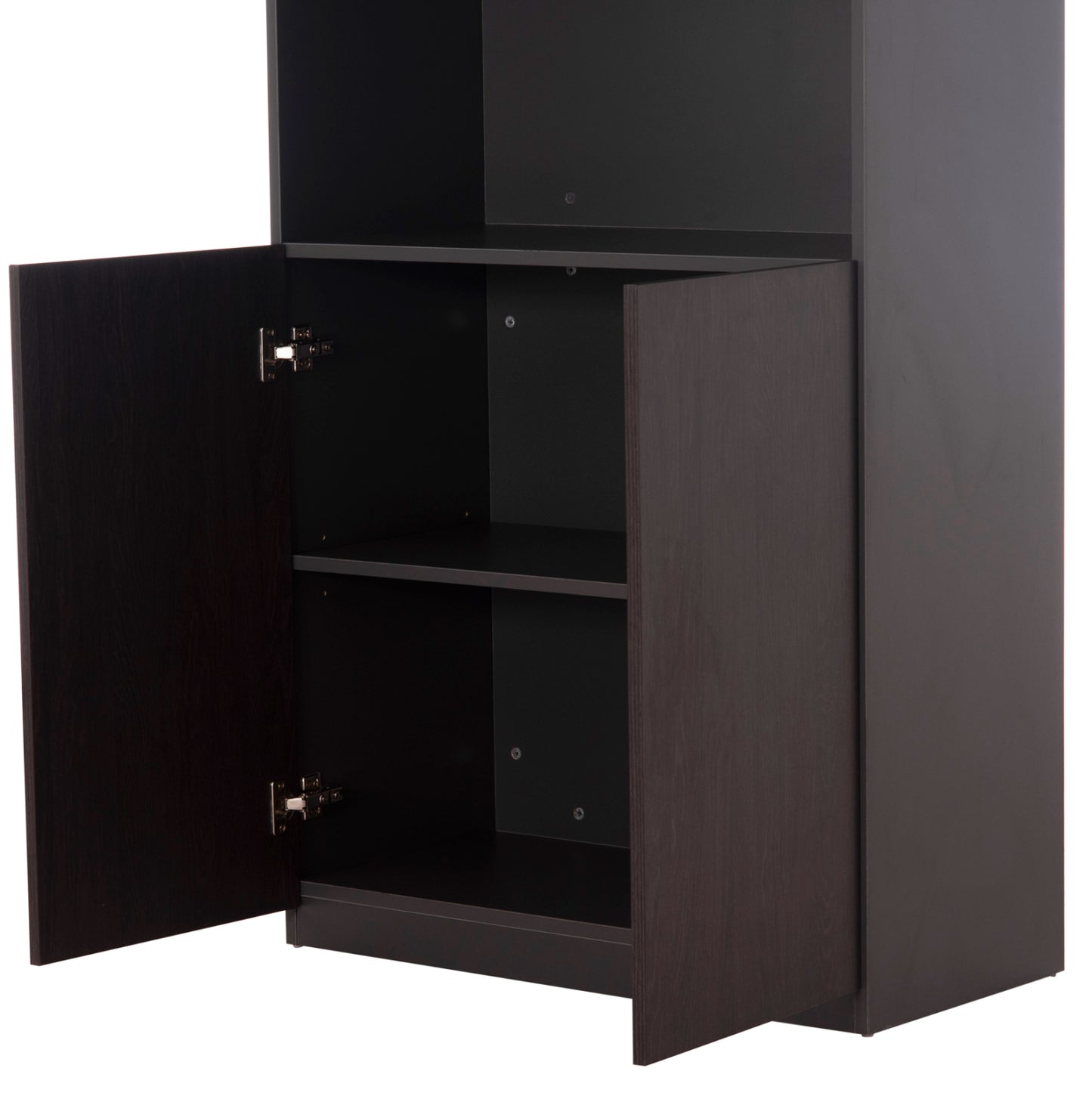 OFFICE BOOKCASE PROFESSIONAL ROSEWOOD MELAMINE GREY WENGE 80x40x200