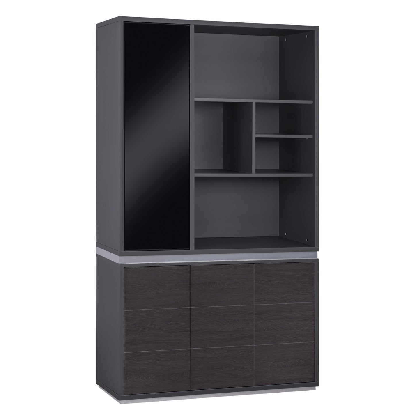 OFFICE LIBRARY PROFESSIONAL ROSEWOOD 120x40x200