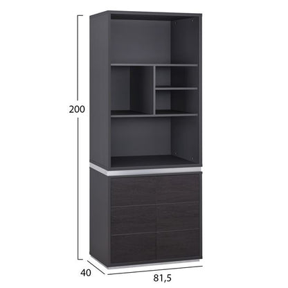 OFFICE LIBRARY PROFESSIONAL ROSEWOOD 81.5x40x200