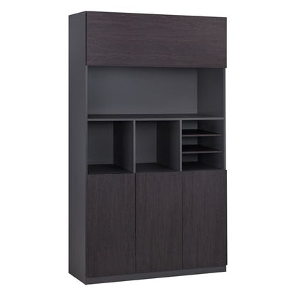 ROSEWOOD PROFESSIONAL OFFICE BOOKCASE 120x40x200