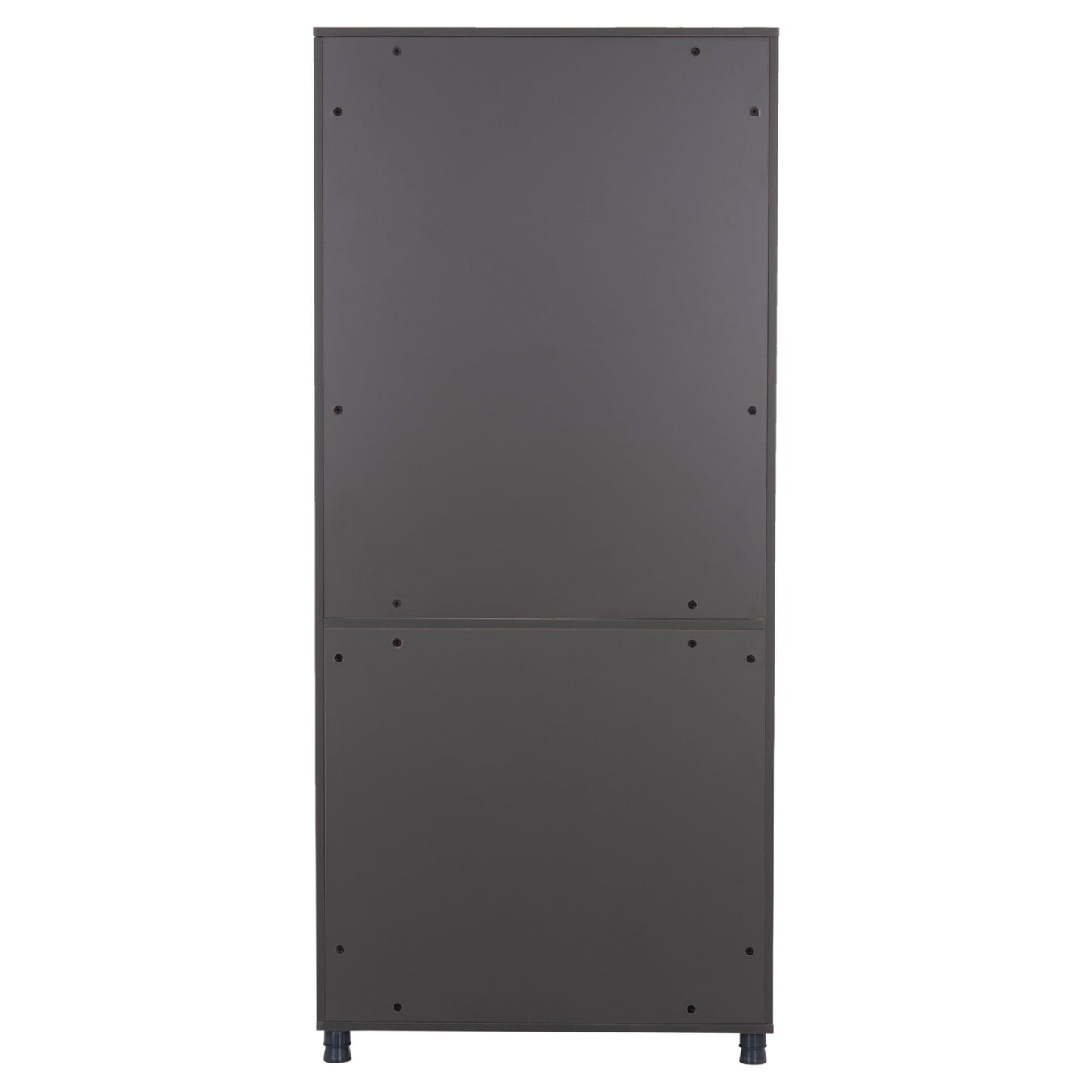 OFFICE BOOKCASE MAVIX MELAMINE GREY WALNUT 80x40x180