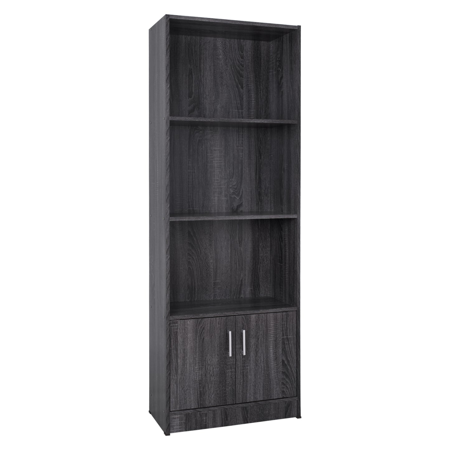 ΒΙΒΛΙΟΘΗΚΗ ΜΕΛΑΜΙΝΗΣ HAYDEN ΣΕ ΑΝΘΡΑΚΙ ΧΡΩΜΑ 60x30x174