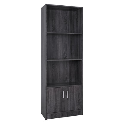 ΒΙΒΛΙΟΘΗΚΗ ΜΕΛΑΜΙΝΗΣ HAYDEN ΣΕ ΑΝΘΡΑΚΙ ΧΡΩΜΑ 60x30x174