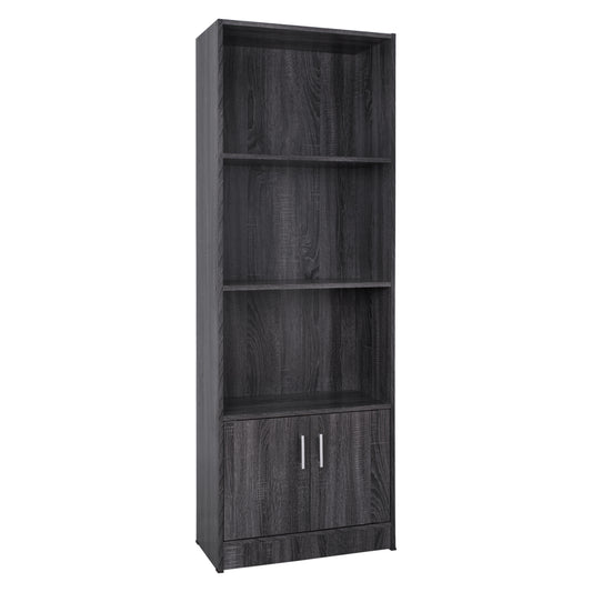 ΒΙΒΛΙΟΘΗΚΗ ΜΕΛΑΜΙΝΗΣ HAYDEN ΣΕ ΑΝΘΡΑΚΙ ΧΡΩΜΑ 60x30x174