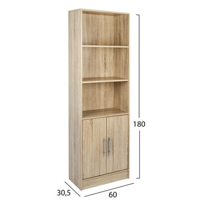 ENSLEY SONAMA MELAMINE BOOKCASE 60x30x180