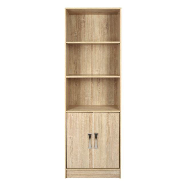 ΒΙΒΛΙΟΘΗΚΗ ΜΕΛΑΜΙΝΗΣ ENSLEY SONAMA ΜΕ ΧΕΡΟΥΛΙ 60x30x180