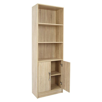 ΒΙΒΛΙΟΘΗΚΗ ΜΕΛΑΜΙΝΗΣ ENSLEY SONAMA ΜΕ ΧΕΡΟΥΛΙ 60x30x180