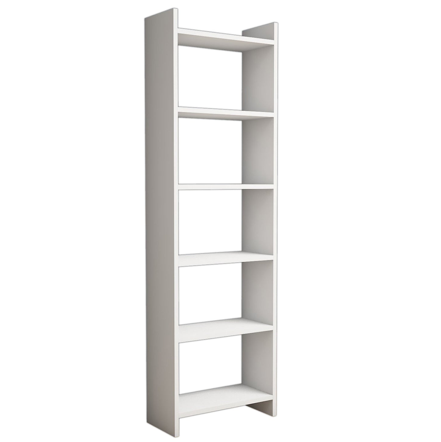 CLASSIC WHITE MELAMINE BOOKCASE 48.5x22x160