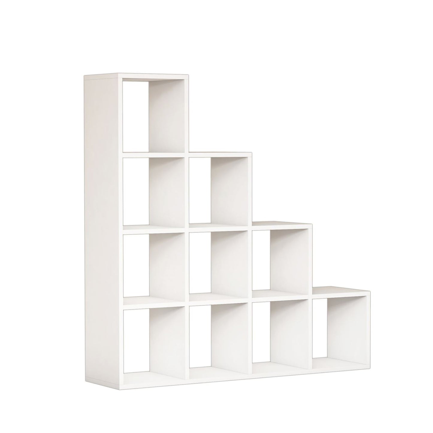 MELAMINE BOOKCASE SCALE WHITE 120x30x123.6