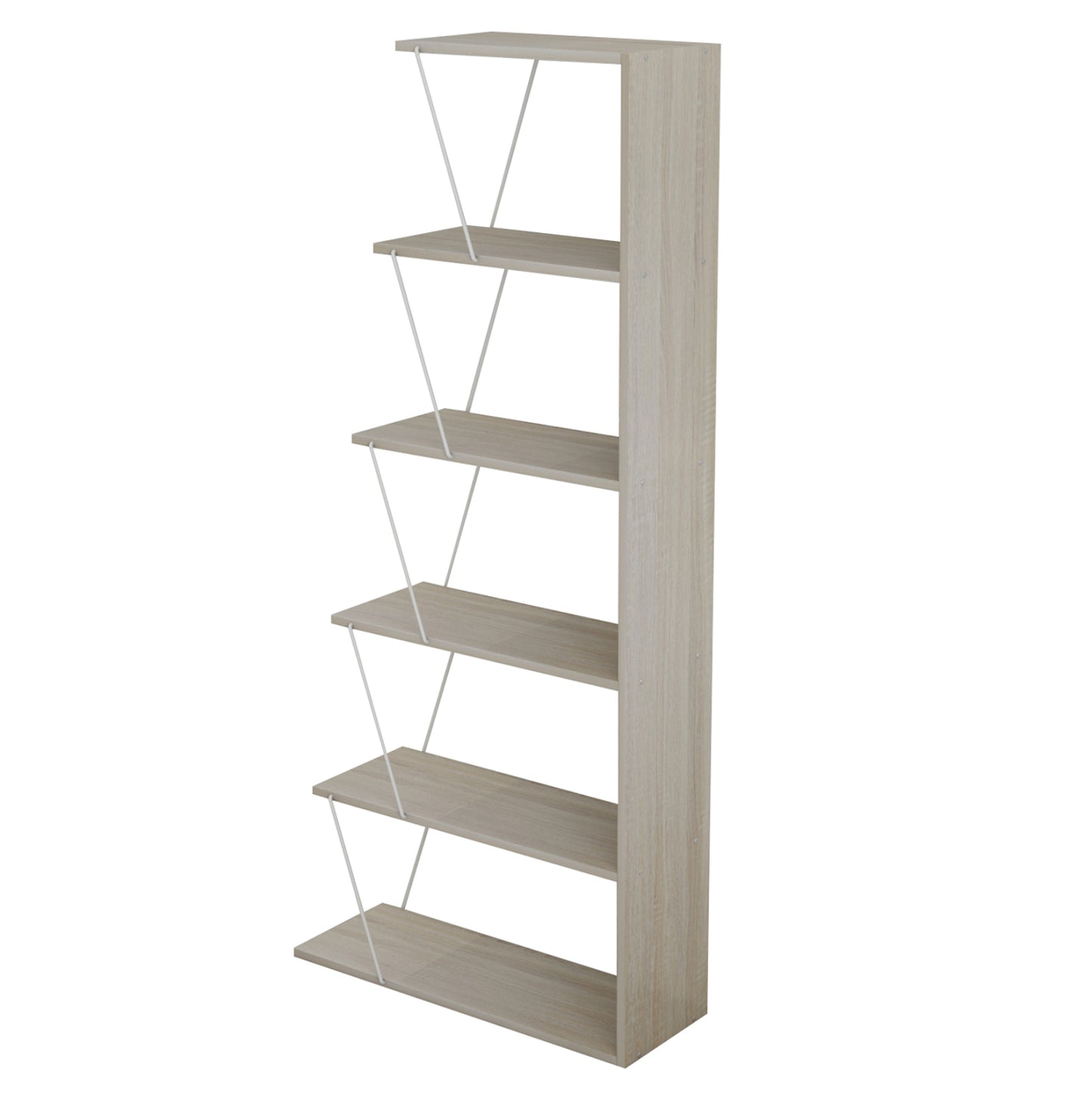 ΒΙΒΛΙΟΘΗΚΗ ΜΕΛΑΜΙΝΗΣ MINI TARS SONOMA ΛΕΥΚΟ 65x22-24x146