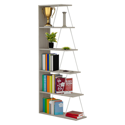 ΒΙΒΛΙΟΘΗΚΗ ΜΕΛΑΜΙΝΗΣ MINI TARS SONOMA ΛΕΥΚΟ 65x22-24x146