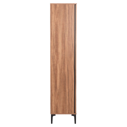 ΒΙΤΡΙΝΑ HARRY ΜΕΛΑΜΙΝΗ ΦΥΣΙΚΟ ΞΥΛΟΥ ΜΑΥΡΟ 90x40x185