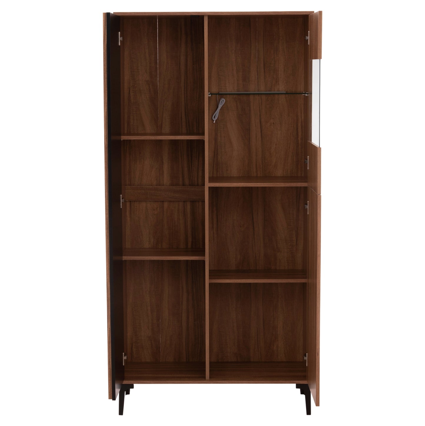 ΒΙΤΡΙΝΑ HARRY ΜΕΛΑΜΙΝΗ ΦΥΣΙΚΟ ΞΥΛΟΥ ΜΑΥΡΟ 90x40x185
