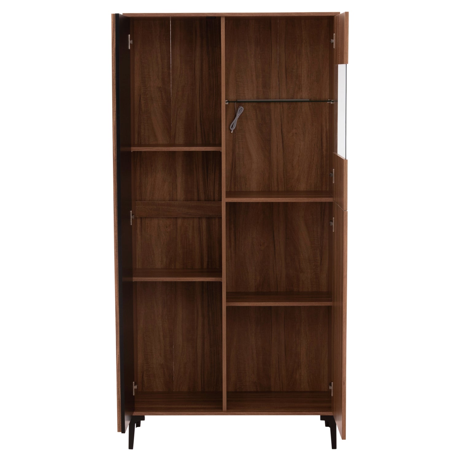 ΒΙΤΡΙΝΑ HARRY ΜΕΛΑΜΙΝΗ ΦΥΣΙΚΟ ΞΥΛΟΥ ΜΑΥΡΟ 90x40x185